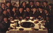 ANTHONISZ  Cornelis Banquet of Members of Amsterda  s Crossbow Civic Guard USA oil painting reproduction